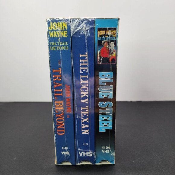 The Best Of John Wayne  VHS Tape Triple Feature Collection - SEALED - Picture 3 of 4